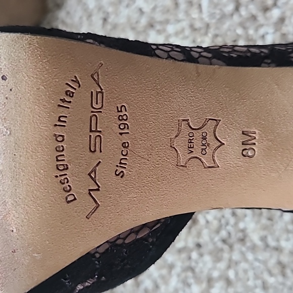 Via Spiga Italian high heels black lace - Picture 8 of 10